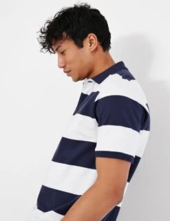 Joules Pure Cotton Striped Short Sleeve Polo Shirt -Marksandspencer Sale Store SD 10 T19 4401 E4 X EC 4