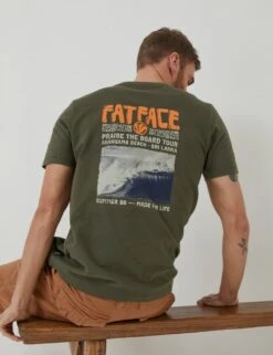 Pure Cotton Surf Graphic T-Shirt -Marksandspencer Sale Store SD 10 T19 5460M J0 X EC 1