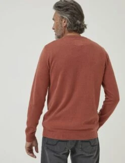 Cotton Rich Crew Neck Jumper -Marksandspencer Sale Store SD 10 T19 6373 P0 X EC 2
