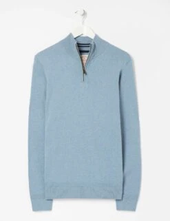 Cotton Rich Half Zip Jumper -Marksandspencer Sale Store SD 10 T19 6374 E0 X EC 90