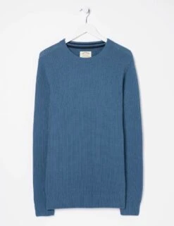 Pure Cotton Ribbed Crew Neck Jumper -Marksandspencer Sale Store SD 10 T19 6377 E0 X EC 90