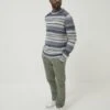 Cotton Blend Striped Jumper With Wool -Marksandspencer Sale Store SD 10 T19 6382 E0 X EC 0