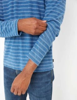 Pure Cotton Striped Long Sleeve T-Shirt -Marksandspencer Sale Store SD 10 T19 7903 E4 X EC 2