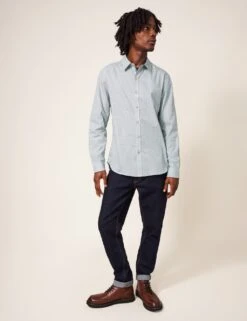 WHITE STUFF Pure Cotton Fan Print Shirt