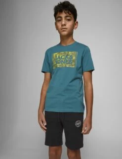 Jack & Jones Junior Pure Cotton Shorts (8-16 Yrs) -Marksandspencer Sale Store SD 10 T54 2160 Y0 X EC 3