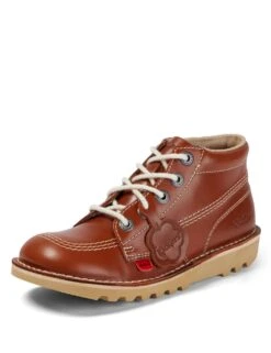 Kickers Leather Lace Up Chunky Boots -Marksandspencer Sale Store SD 10 T54 3203 VS X EC 2