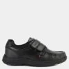 Kickers Kids' Leather Riptape School Shoes