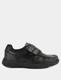 Kickers Kids' Leather Riptape School Shoes