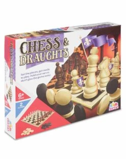 Chess And Draughts Game (6+ Yrs) -Marksandspencer Sale Store SD 10 T55 5027 NC X EC 2