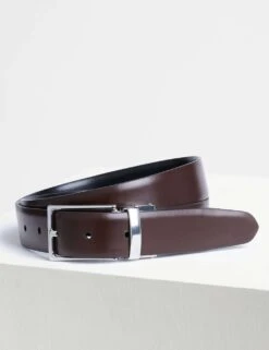 Jaeger Premium Leather Reversible Formal Belt -Marksandspencer Sale Store SD 10 T62 3101C YN X EC 5