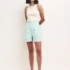 Pure Cotton Checked High Waisted Shorts -Marksandspencer Sale Store SD 10 T82 2036 E4 X EC 0