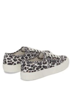 Superga 2750 Canvas Lace Up Leopard Print Trainers -Marksandspencer Sale Store SD 10 T82 5032 N4 X EC 1