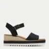 Toms Canvas Buckle Ankle Strap Wedge Espadrilles -Marksandspencer Sale Store SD 10 T82 8031 Y0 X EC 90