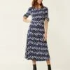 Floral Round Neck Midaxi Tea Dress -Marksandspencer Sale Store SD 10 T83 1204W F4 X EC 0