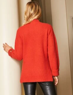 Ribbed Funnel Neck Jumper -Marksandspencer Sale Store SD 10 T83 1338 B0 X EC 2