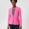 Silk Blend Tailored Single Breasted Blazer -Marksandspencer Sale Store SD 10 T83 1401W D0 X EC 0