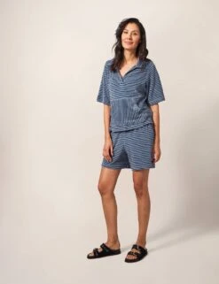 WHITE STUFF Pure Cotton Striped Shorts -Marksandspencer Sale Store SD 10 T83 1563W E4 X EC 1