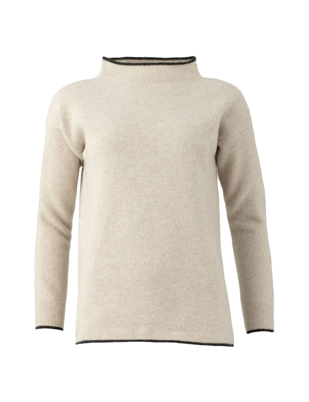 Celtic & Co. Pure Lambswool Striped Funnel Neck Jumper 2 Celtic & Co. Pure Lambswool Striped Funnel Neck Jumper - Image 2