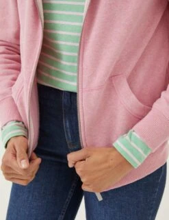 Cotton Rich Zip Up Hoodie -Marksandspencer Sale Store SD 10 T83 2126W A0 X EC 3