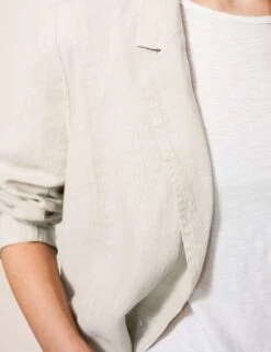 WHITE STUFF Linen Rich Relaxed Single Breasted Blazer -Marksandspencer Sale Store SD 10 T83 2157W K0 X EC 2