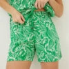 Linen Rich Floral Shorts -Marksandspencer Sale Store SD 10 T83 2160W J4 X EC 0