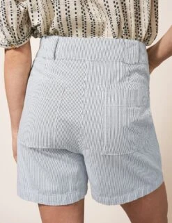 WHITE STUFF Cotton Rich Striped Chino Shorts 9 WHITE STUFF Cotton Rich Striped Chino Shorts -Marksandspencer Sale Store SD 10 T83 2287W K4 X EC 3