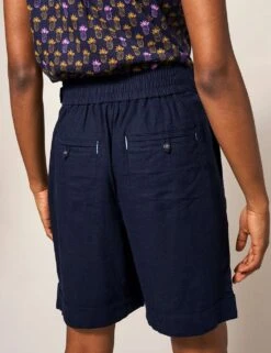 WHITE STUFF Linen Blend Pleat Front Shorts -Marksandspencer Sale Store SD 10 T83 2289W K0 X EC 1