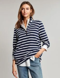 Joules Cotton Rich Striped Sweatshirt