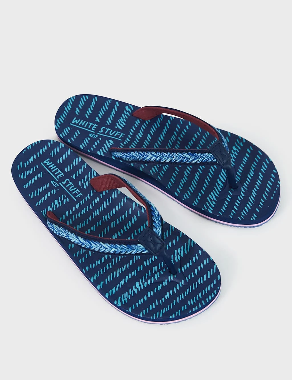 WHITE STUFF Canvas Printed Flip Flops 2 WHITE STUFF Canvas Printed Flip Flops - Image 2