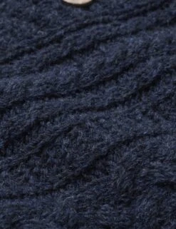 Celtic & Co. Pure Wool Cable Knit Crew Neck Cardigan -Marksandspencer Sale Store SD 10 T83 2642W F0 X EC 8