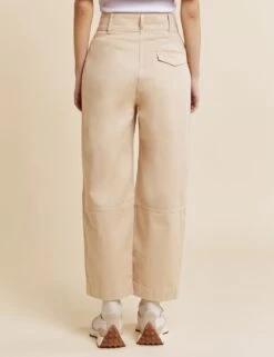 Pure Cotton Cargo Wide Leg Trousers -Marksandspencer Sale Store SD 10 T83 2991W SS X EC 2