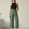 Pure Linen Wide Leg Culottes -Marksandspencer Sale Store SD 10 T83 3027W KH X EC 0