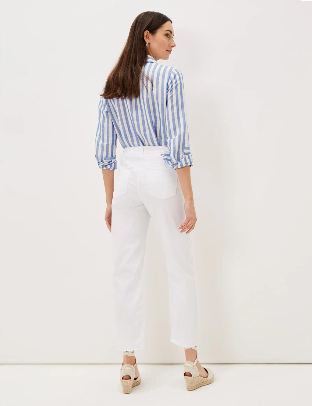 Raw Hem Straight Leg Jeans 4 Raw Hem Straight Leg Jeans - Image 4