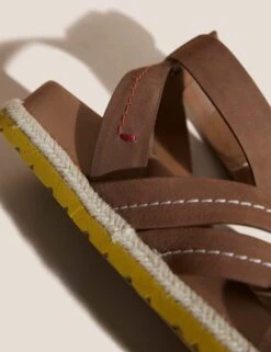 WHITE STUFF Leather Strappy Flat Sandals -Marksandspencer Sale Store SD 10 T83 3146W N0 X EC 1