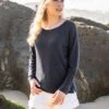 Celtic & Co. Cotton Linen Blend Crew Neck Sweatshirt