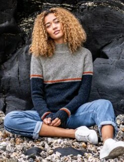 Celtic & Co. Pure Wool Funnel Neck Jumper