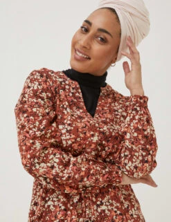 Floral V-Neck Tie Waist Maxi Tiered Dress -Marksandspencer Sale Store SD 10 T83 4006W N4 X EC 1