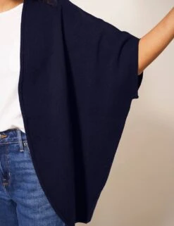 WHITE STUFF Cotton Rich V-Neck Relaxed Cardigan -Marksandspencer Sale Store SD 10 T83 4050W F0 X EC 3