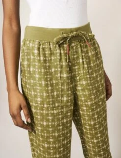 WHITE STUFF Pure Linen Printed Ankle Grazer Trousers -Marksandspencer Sale Store SD 10 T83 4086W J4 X EC 3