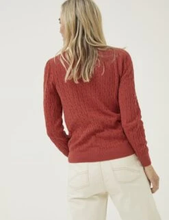 Pure Cotton Pointelle V-Neck Cardigan 7 Pure Cotton Pointelle V-Neck Cardigan -Marksandspencer Sale Store SD 10 T83 4571W B0 X EC 1