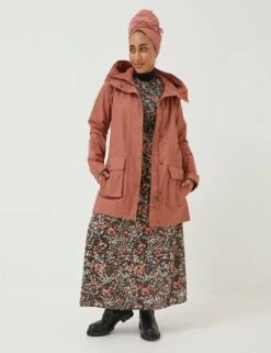 Cotton Rich Hooded Raincoat