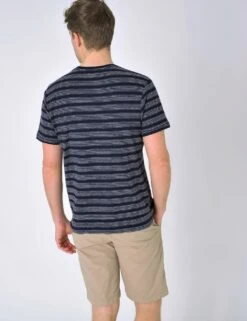 Pure Cotton Striped Crew Neck T-Shirt -Marksandspencer Sale Store SD 10 T83 4602M E4 X EC 1
