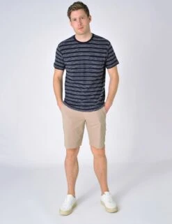 Pure Cotton Striped Crew Neck T-Shirt -Marksandspencer Sale Store SD 10 T83 4602M E4 X EC 3