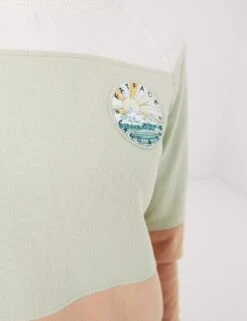 Cotton Rich Colour Block Sweatshirt -Marksandspencer Sale Store SD 10 T83 4803W ZZ X EC 4