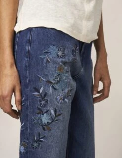 WHITE STUFF Boyfriend Embroidered Jeans -Marksandspencer Sale Store SD 10 T83 5003W E0 X EC 2