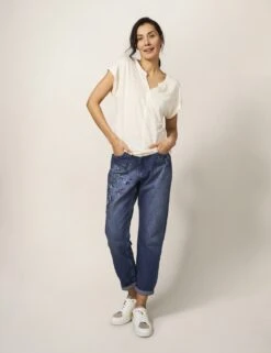 WHITE STUFF Boyfriend Embroidered Jeans -Marksandspencer Sale Store SD 10 T83 5003W E0 X EC 3