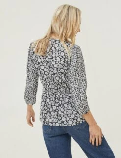 Floral V-Neck Wrap Blouse 7 Floral V-Neck Wrap Blouse -Marksandspencer Sale Store SD 10 T83 5510W Y4 X EC 1