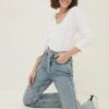 Belted Straight Leg Jeans -Marksandspencer Sale Store SD 10 T83 5515W E0 X EC 0