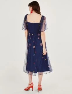 MONSOON Embellished V-Neck Midaxi Tea Dress -Marksandspencer Sale Store SD 10 T83 5786W F4 X EC 1