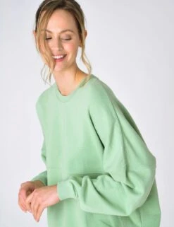 Pure Cotton Oversized Sweatshirt -Marksandspencer Sale Store SD 10 T83 5832W J0 X EC 2
